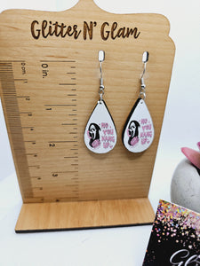 1934 Ghostface "No you hang up" Dangle Earrings