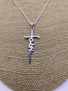 1954 Silver Faith Necklace