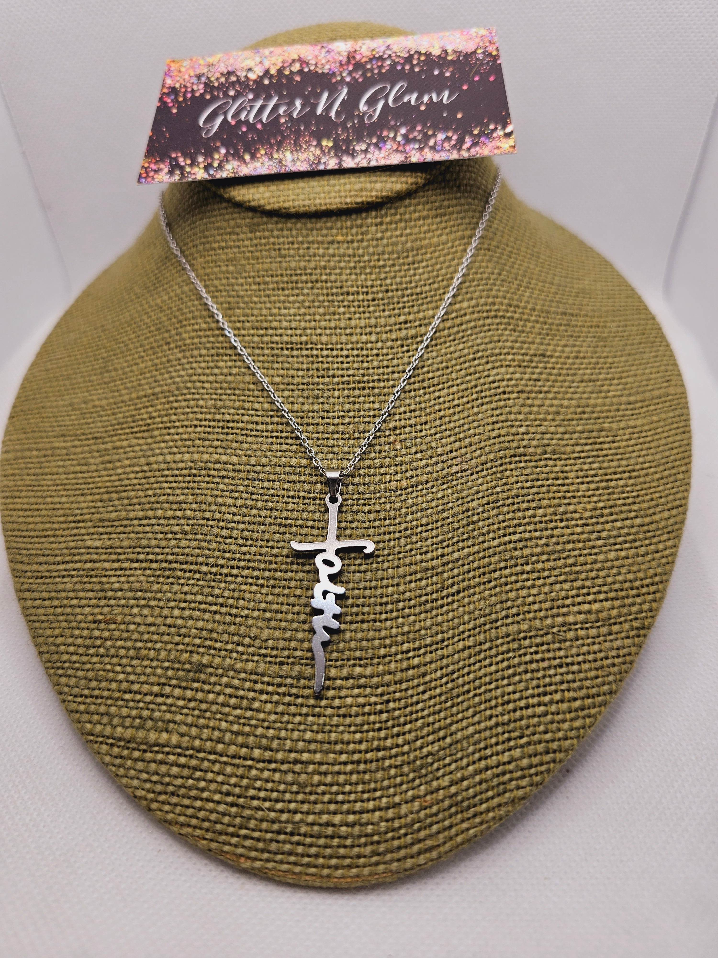 1954 Silver Faith Necklace