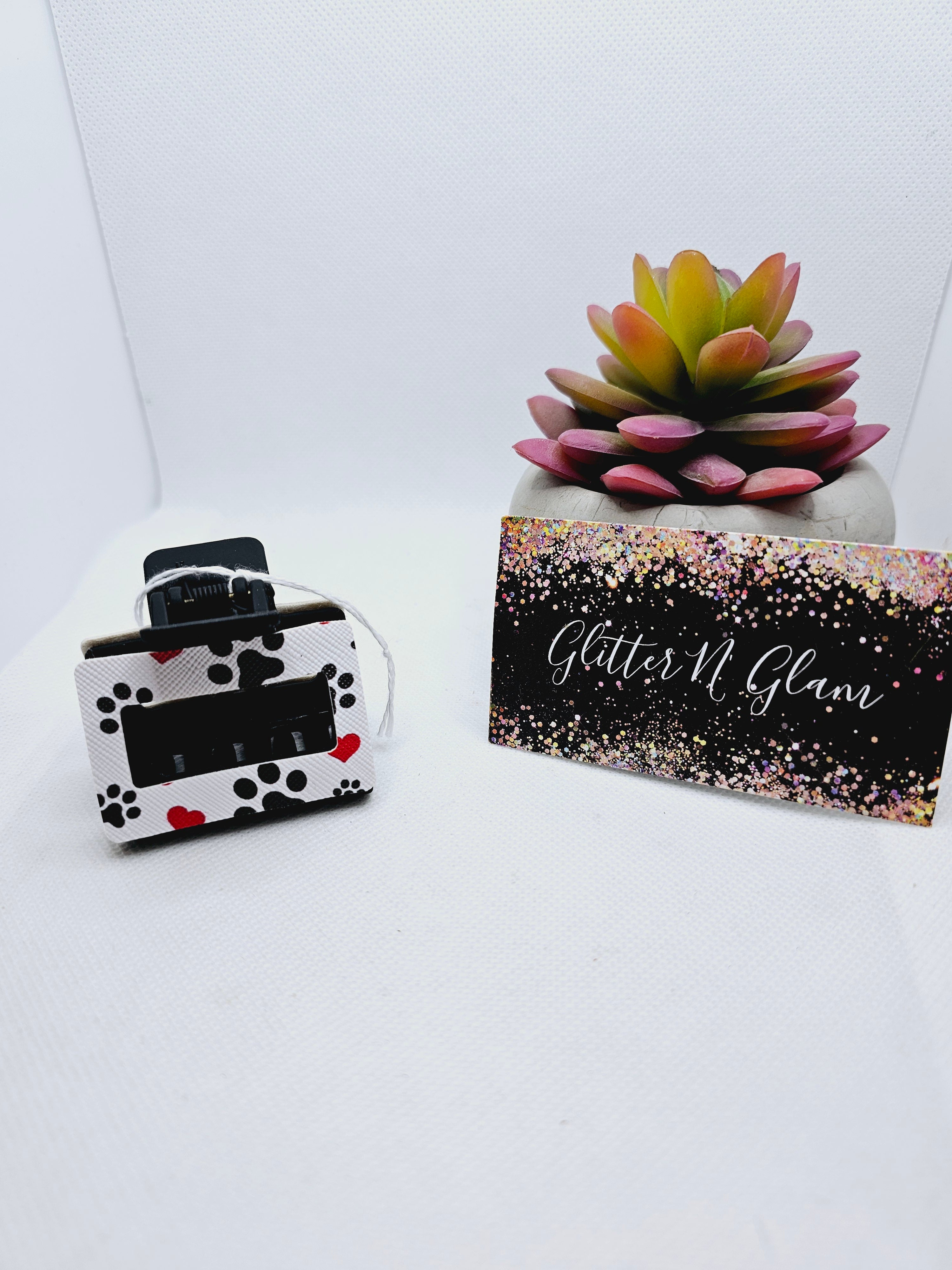 2131 Paw Print Small Claw Clip