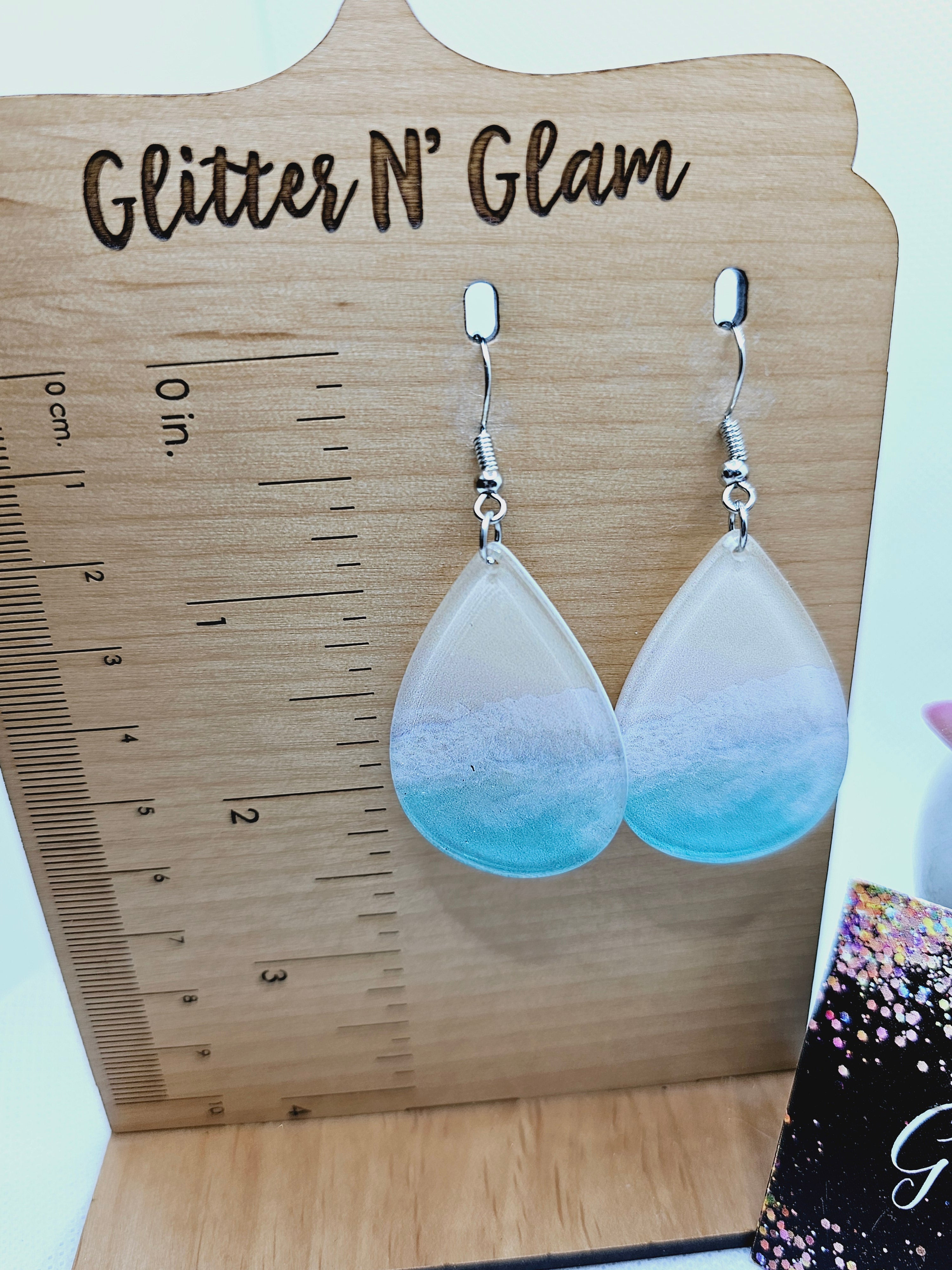 2216 Ocean Theme Dangle Earrings