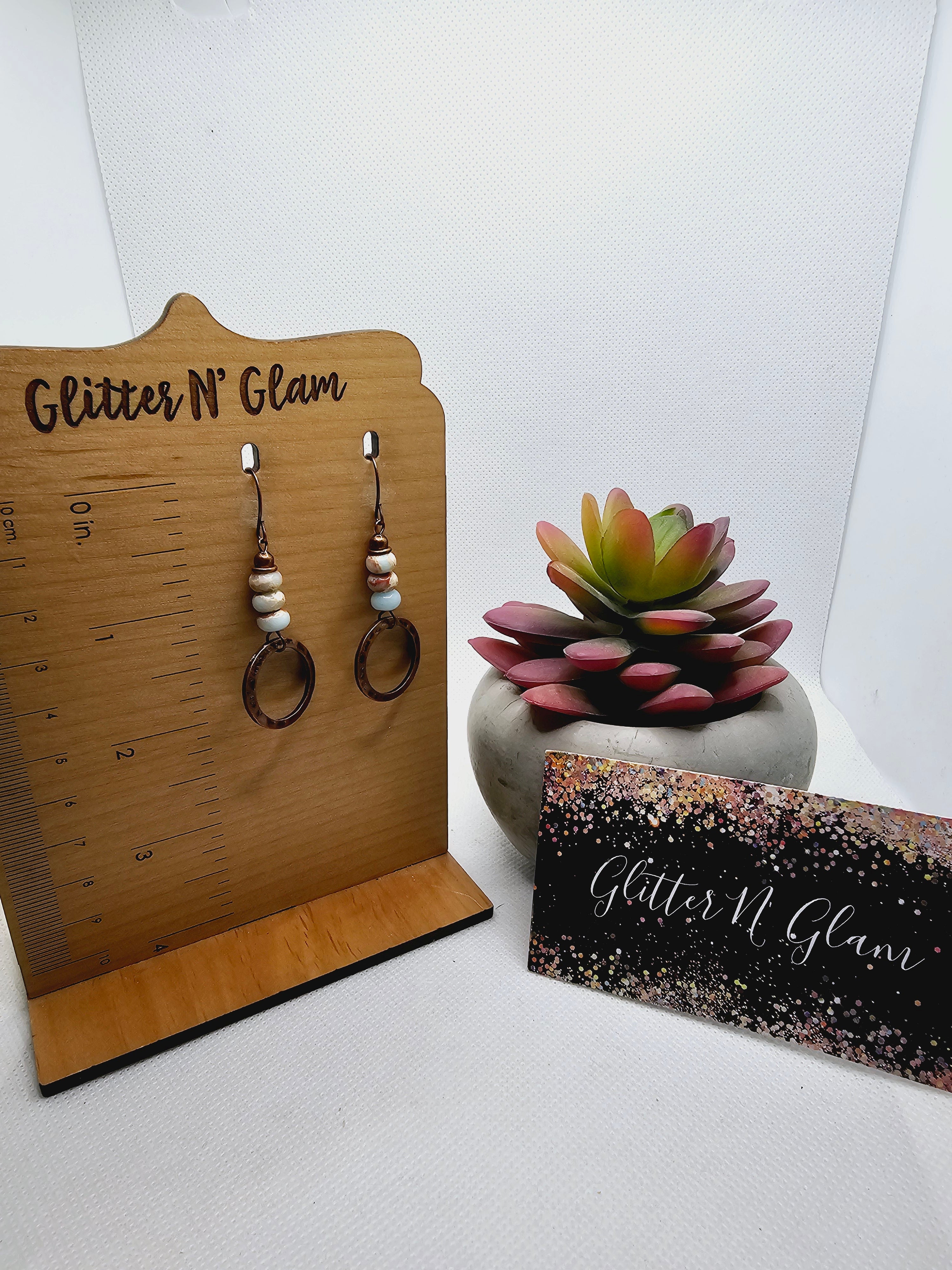 2329 Boho Beaded Dangle Earrings