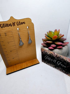 2427 Silver /Black X-mas Trees with Bling