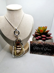 2446 Silver, Gold, Rosegold Long Sweater Necklace