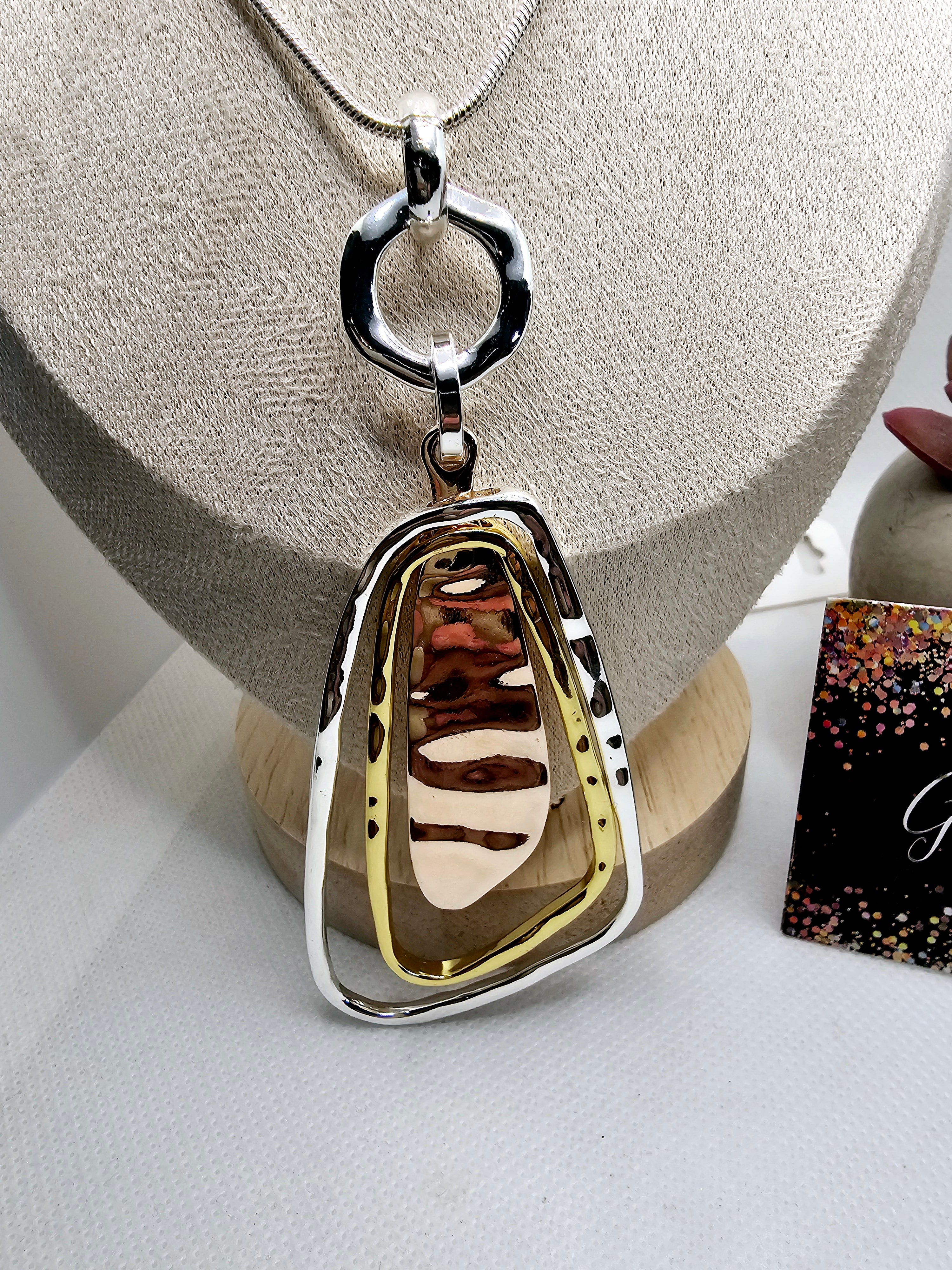 2446 Silver, Gold, Rosegold Long Sweater Necklace