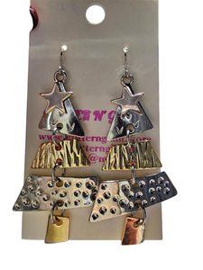 2507 Silver, Gold and Rosegold Christmas Trees