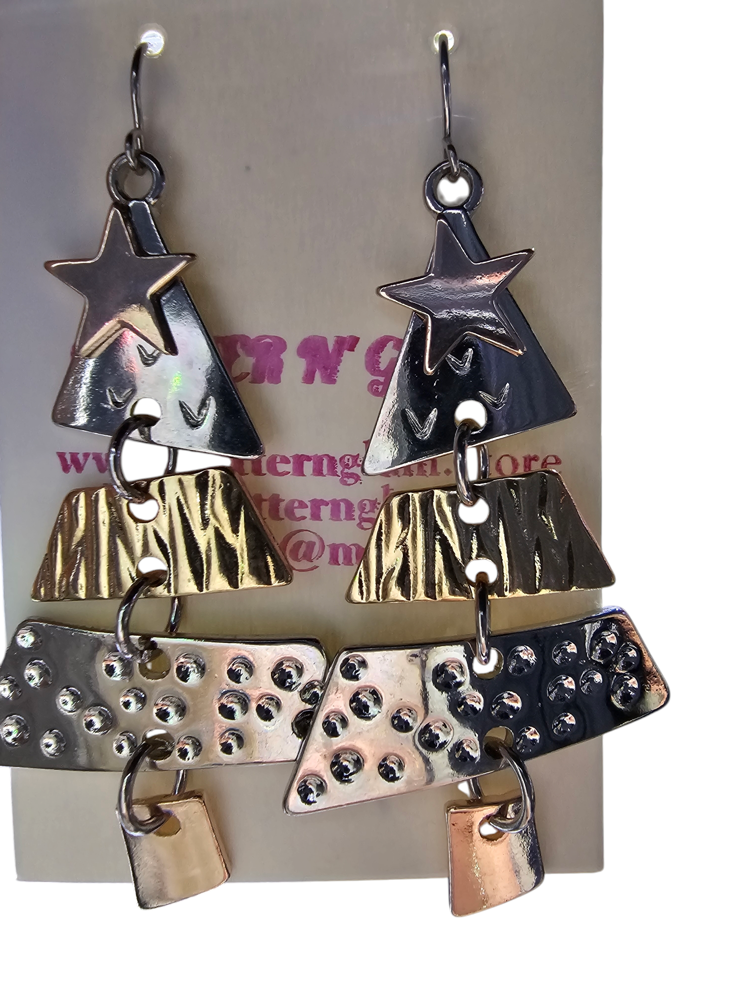2507 Silver, Gold and Rosegold Christmas Trees