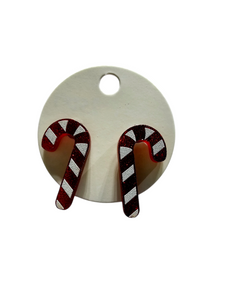 2509 Candy Cane Stud Earrings