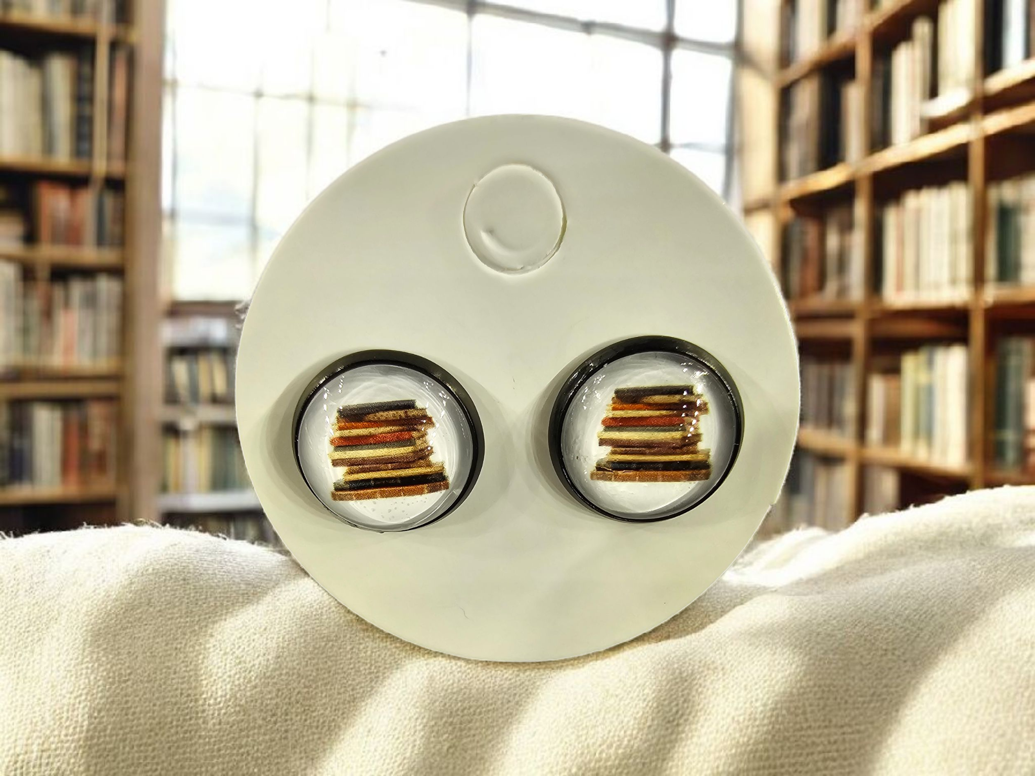 2746 Book Stud Earrings