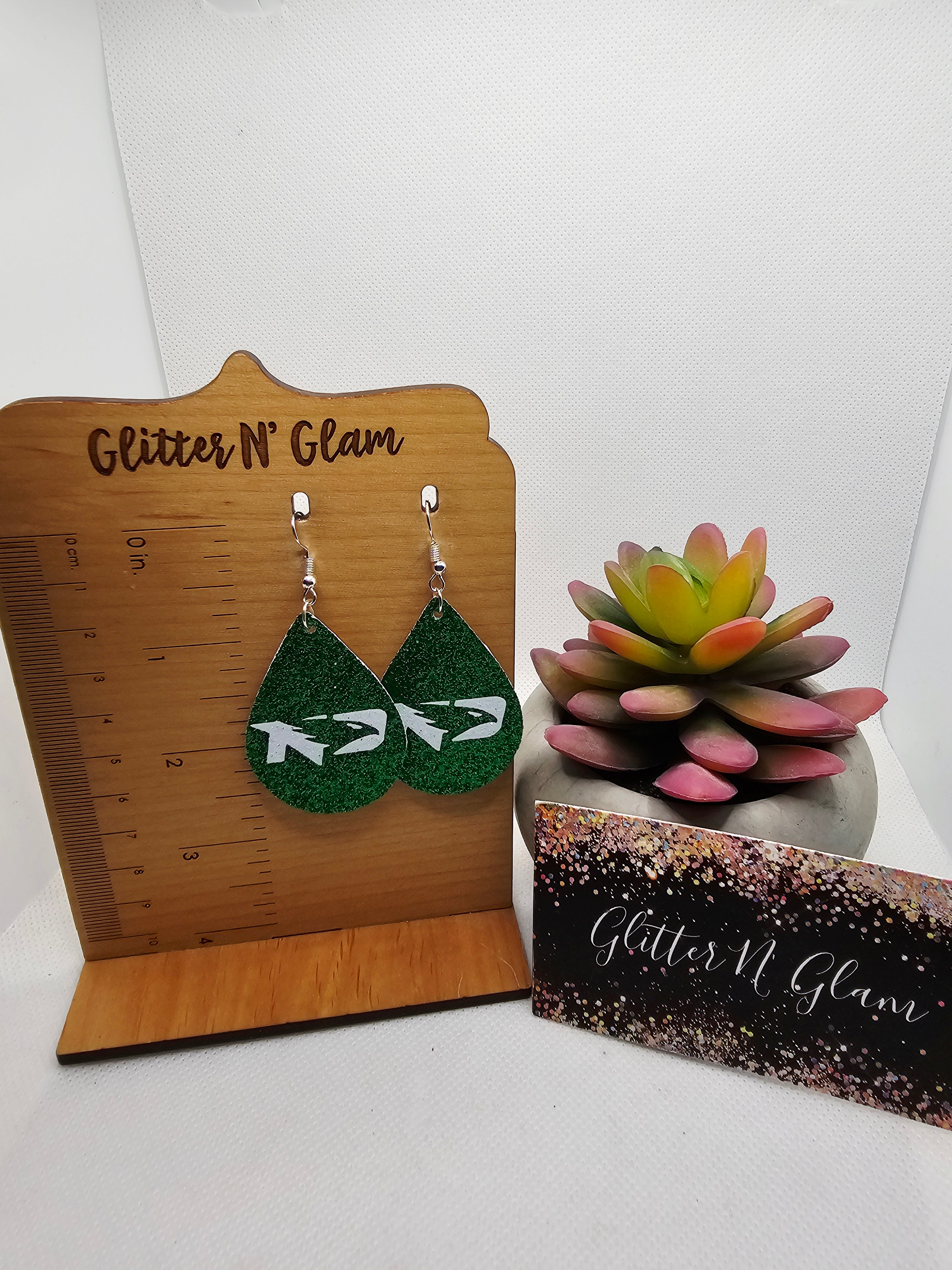 2661 Fighting Hawks Dangle Earrings