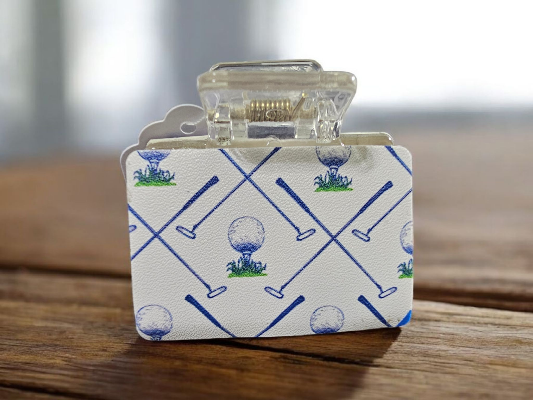 2766 Golf Small Leather Claw Clip