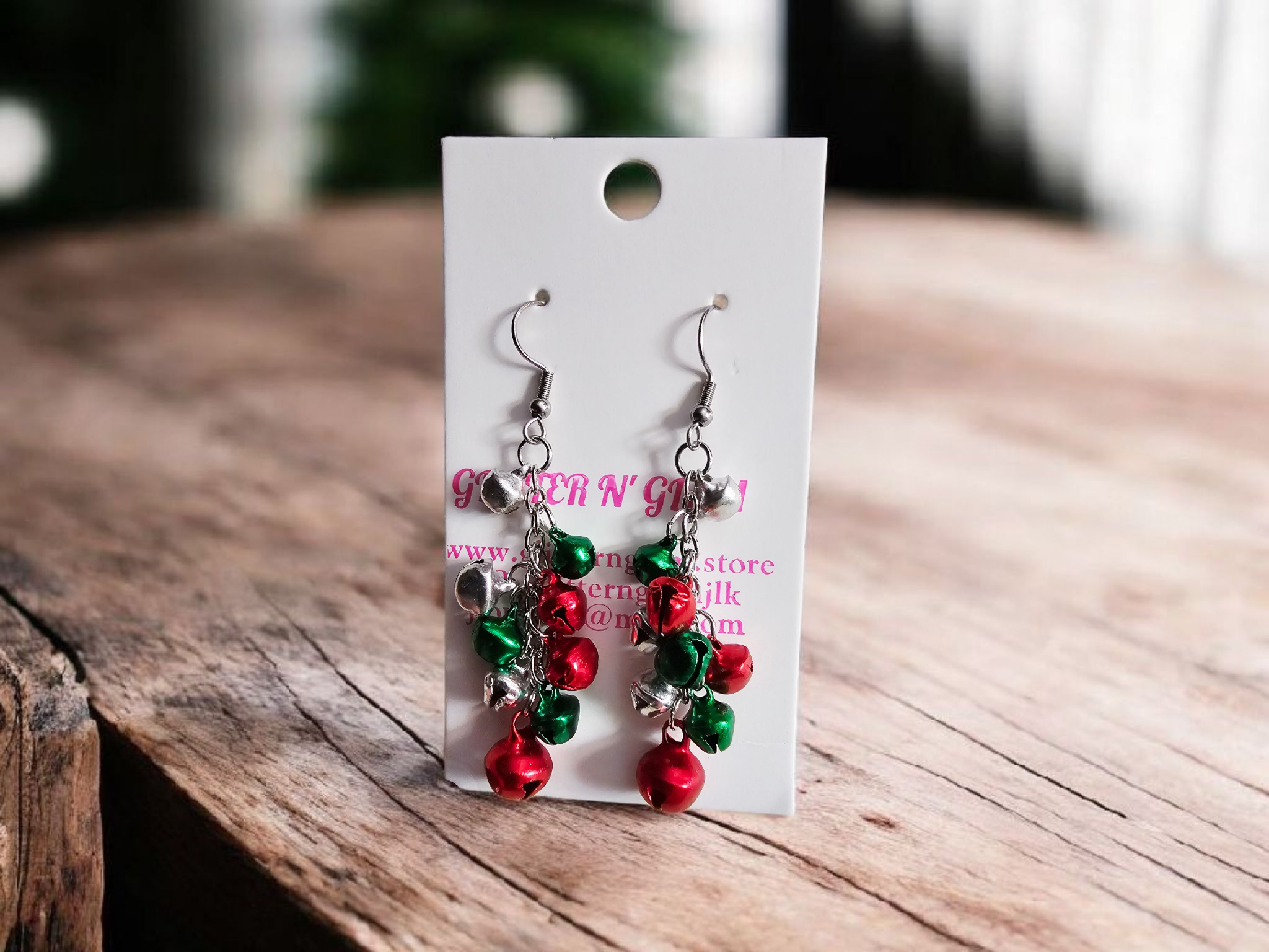 2796 Jiggle Bells Dangle Christmas Earrings