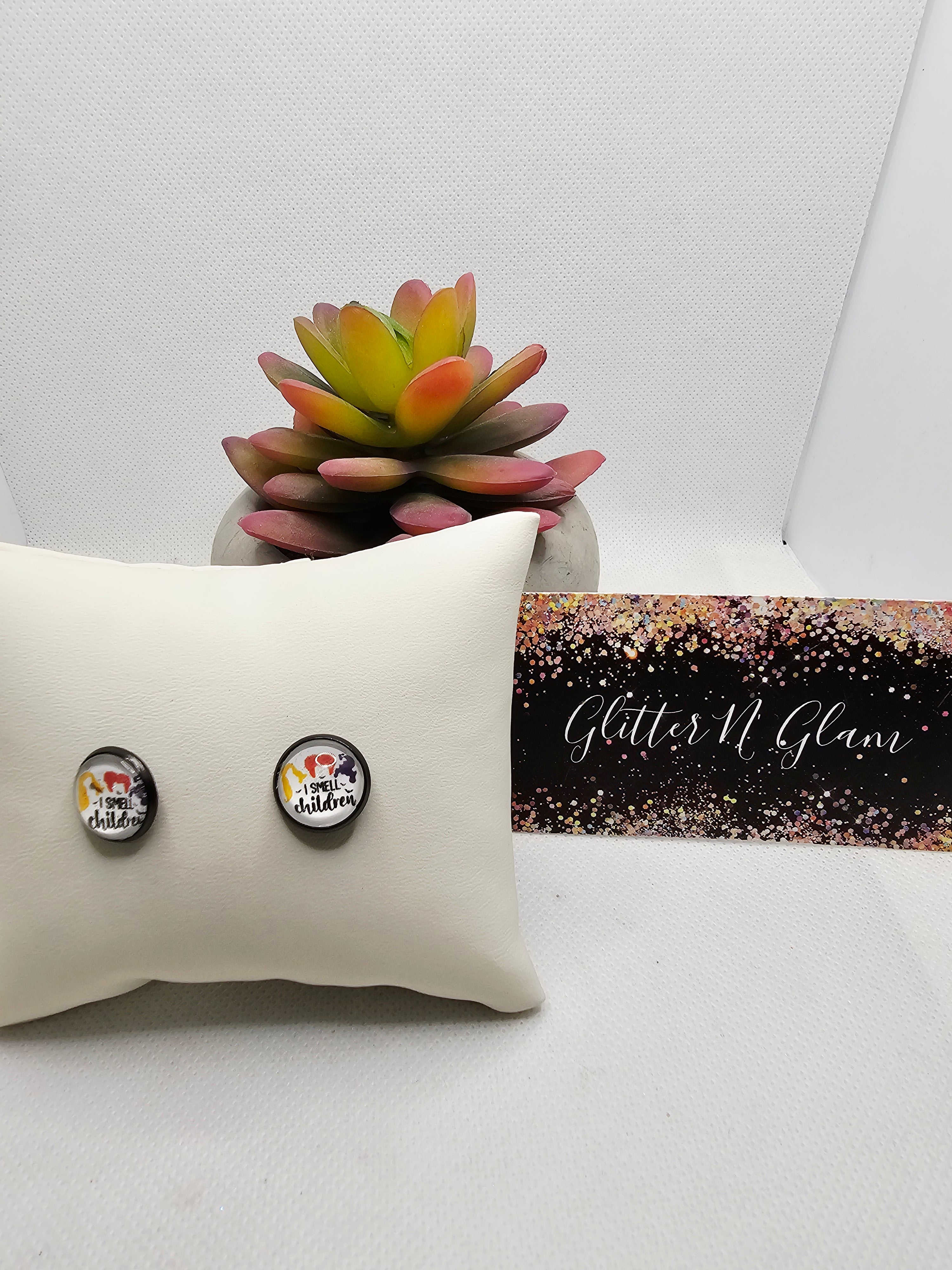 2690 S.Sisters "I smell children" Stud Earrings