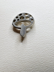 2532 Silver Mushroom Stud Earrings