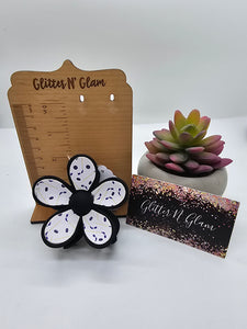 2619 Hockey Leather Hair Claw Clip