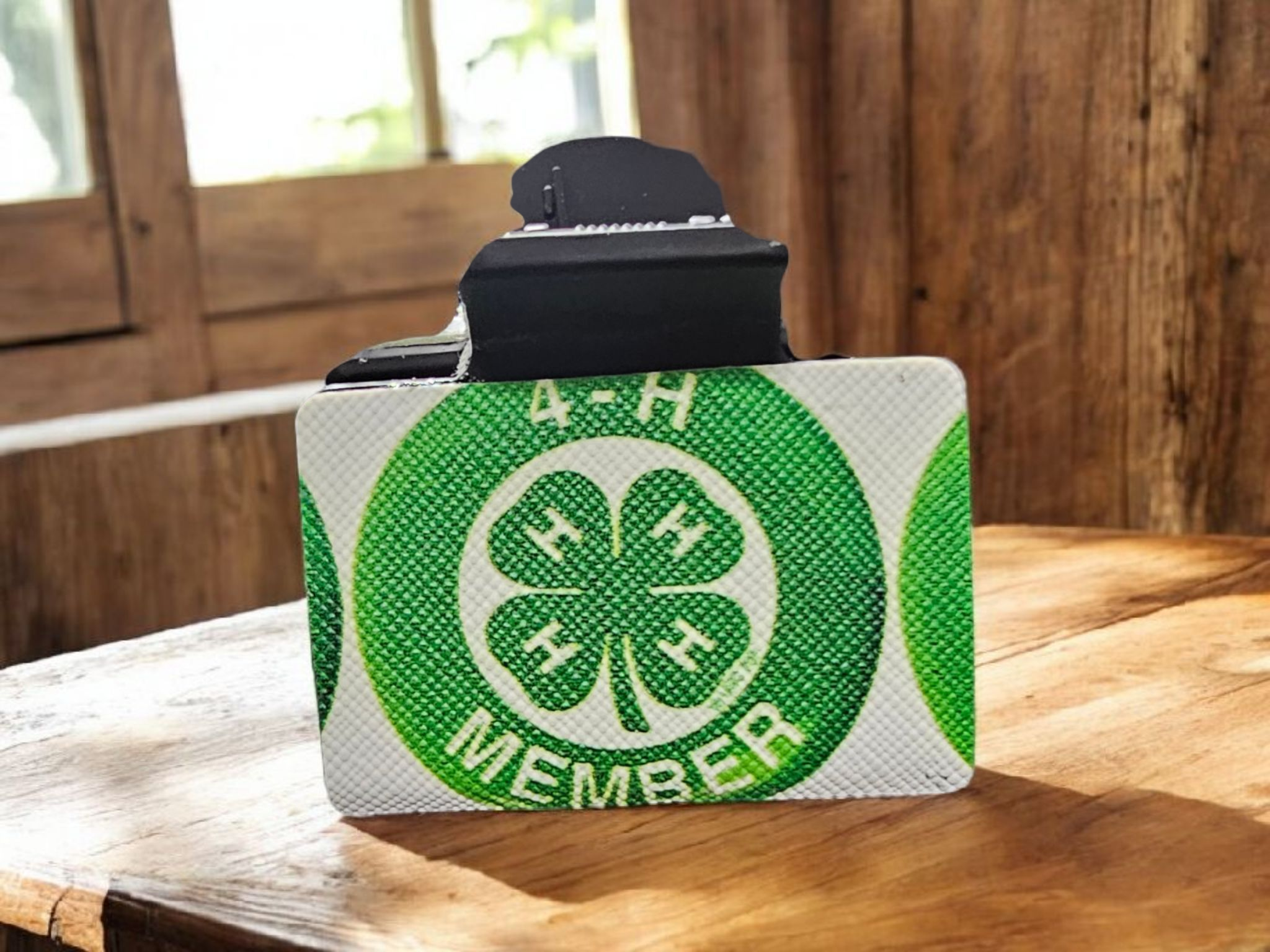 2735 4H Small Leather Hair Claw Clip