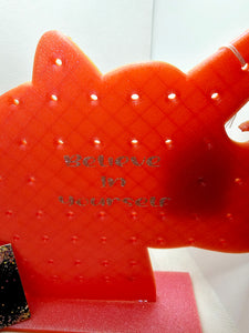 3D Pink Unicorn Head "Believe in yourself" Earring Holder