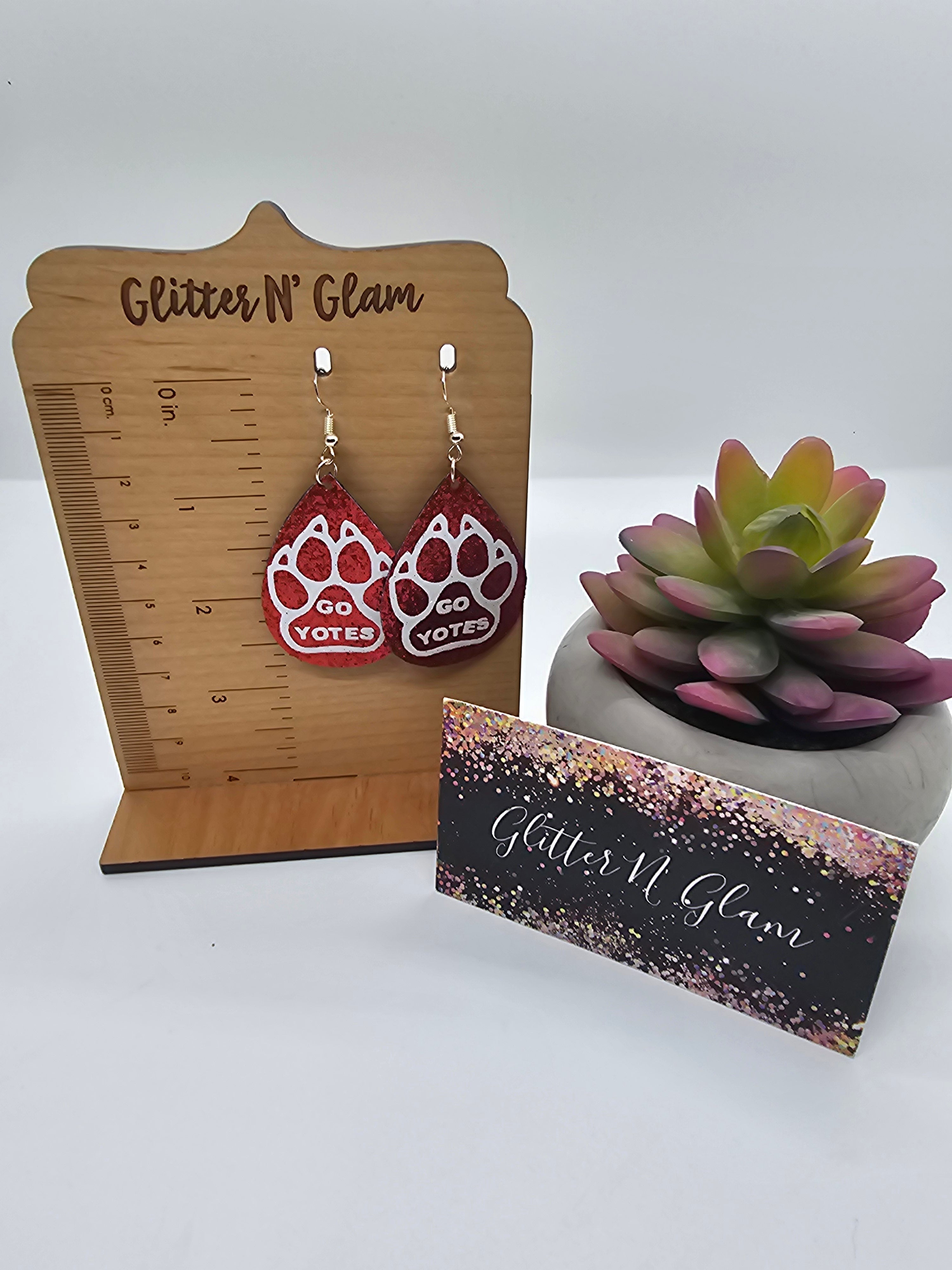 2611 Coyotes Dangle Earrings