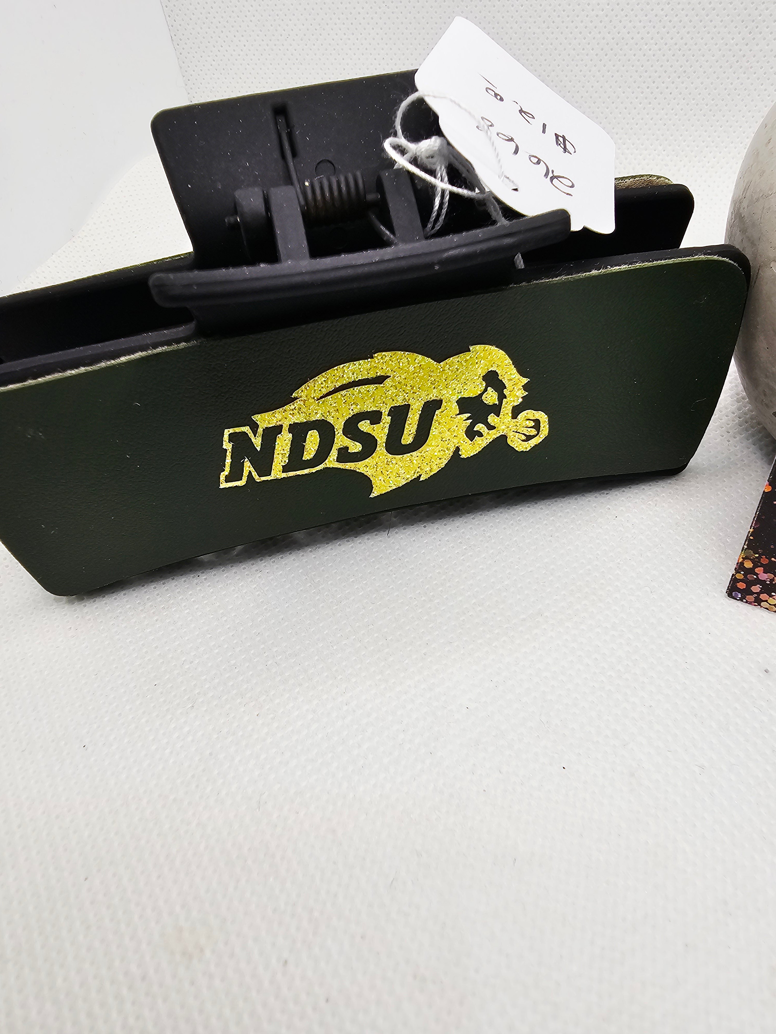 2668 Bison Leather Hair Claw Clip