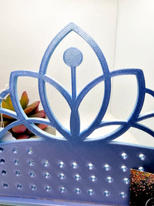 3D Blue and Pink Tiara Earring Holder