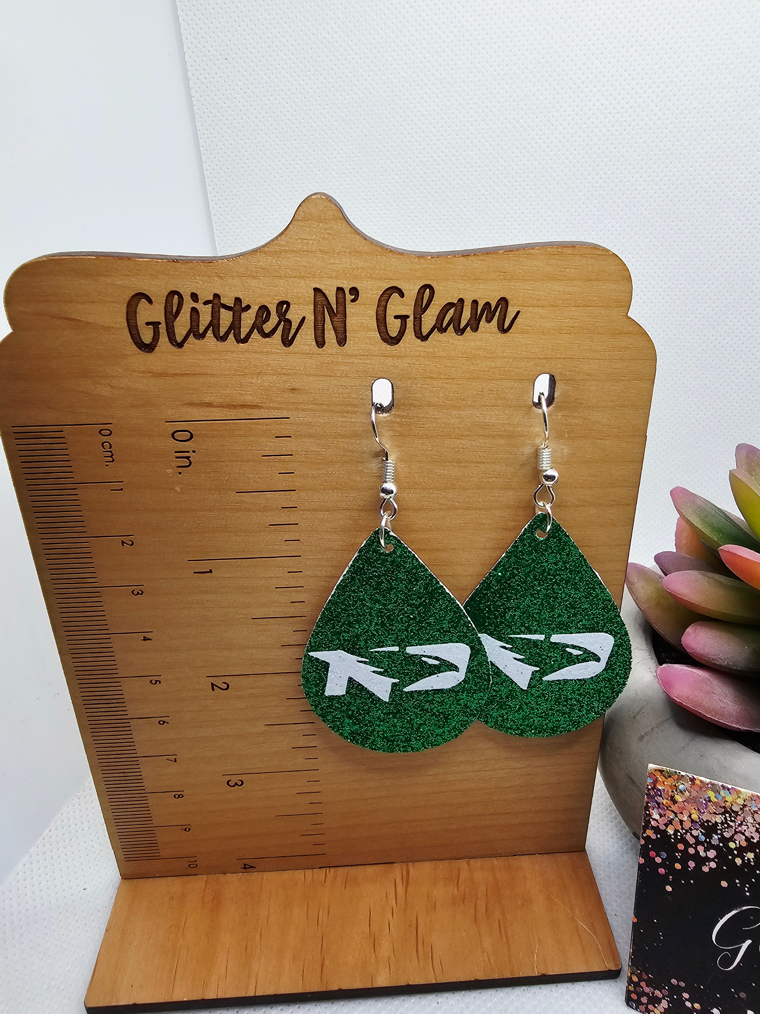 2661 Fighting Hawks Dangle Earrings