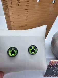 2601 Mincraft Stud Earrings