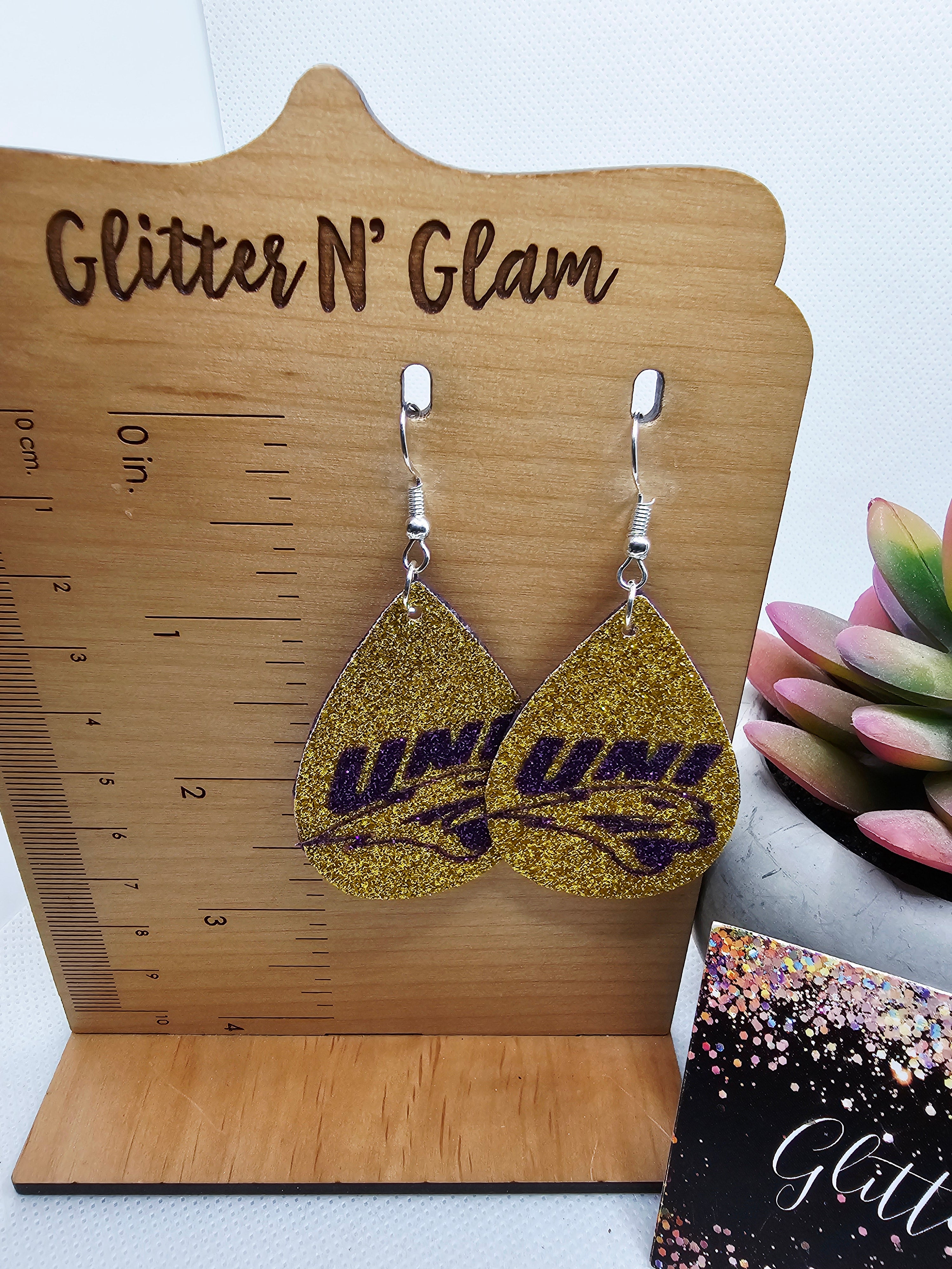 2714 Panthers Dangle Earrings