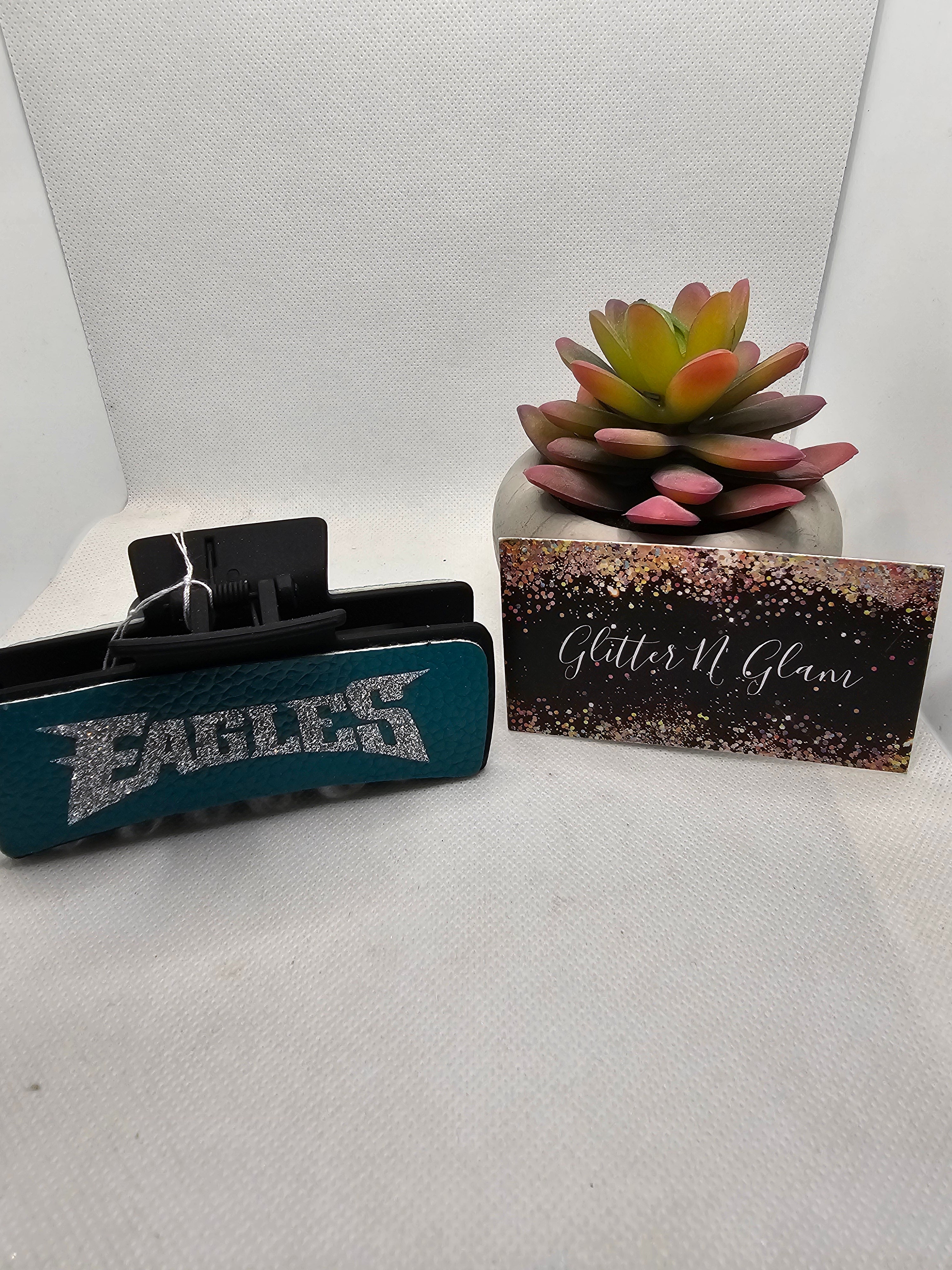 2672 Eagles Leather Claw Hair Clip