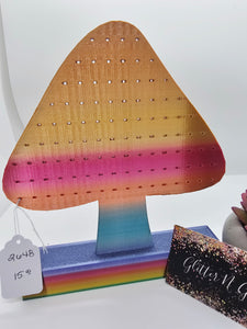 2648 3D Ombre Rainbow Mushroom Earring Stand