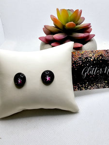 2560 I Love Gymnastics Stud Earrings