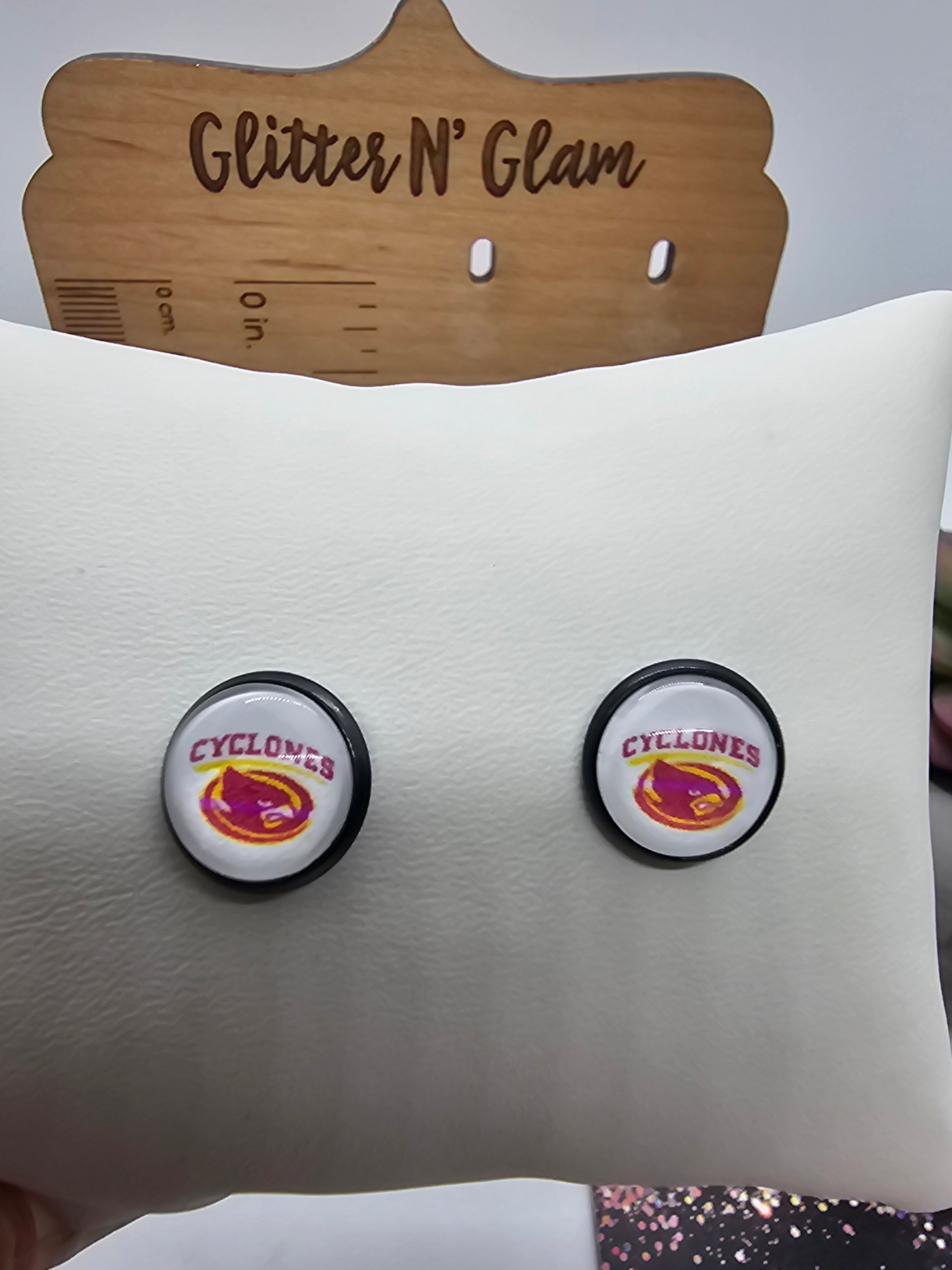2605 Cyclones Stud Earrings