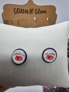 2605 Cyclones Stud Earrings