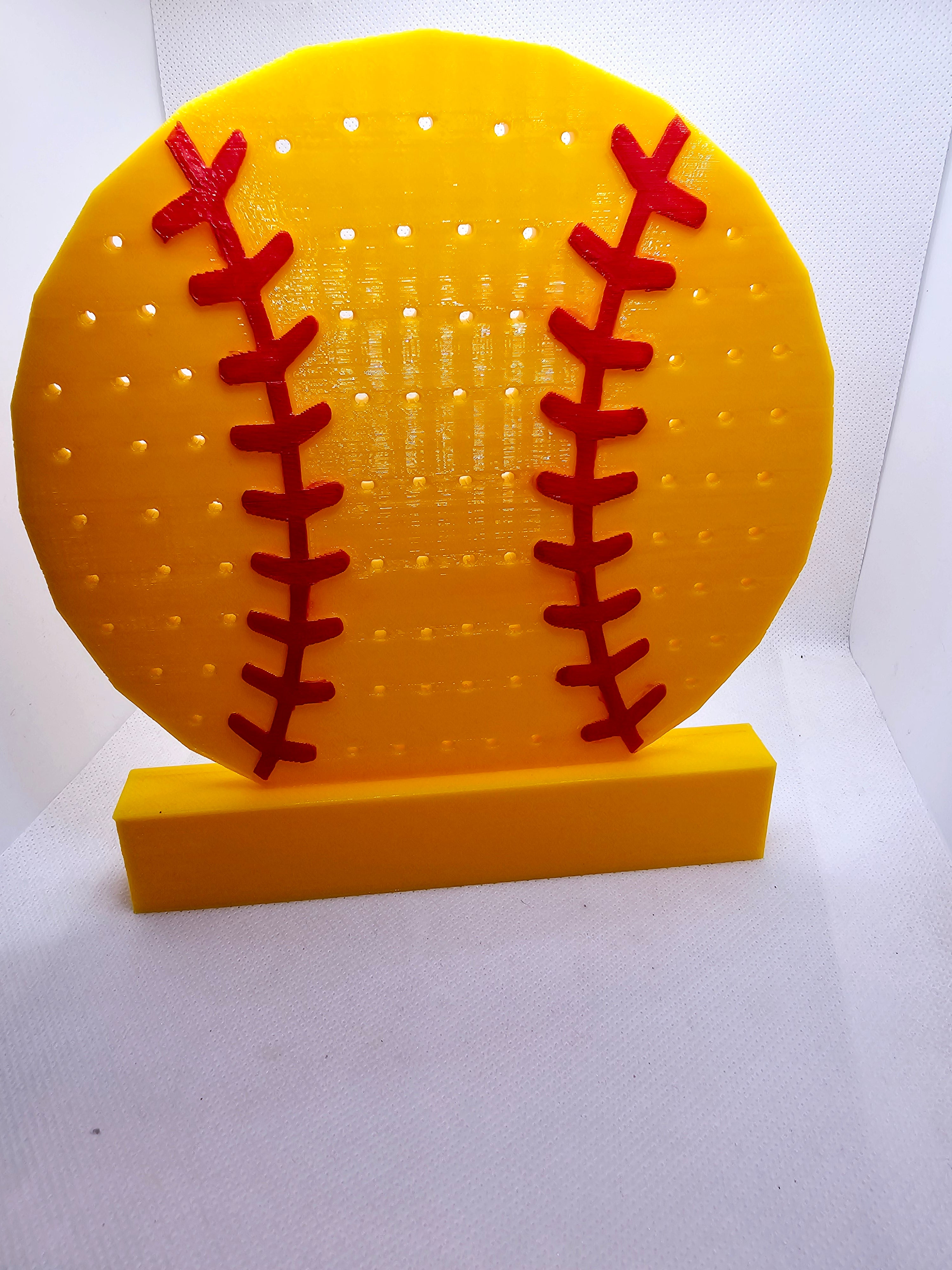 3D Softball Earring Holder