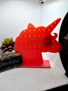 3D Pink Unicorn Head "Believe in yourself" Earring Holder