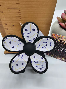 2619 Hockey Leather Hair Claw Clip
