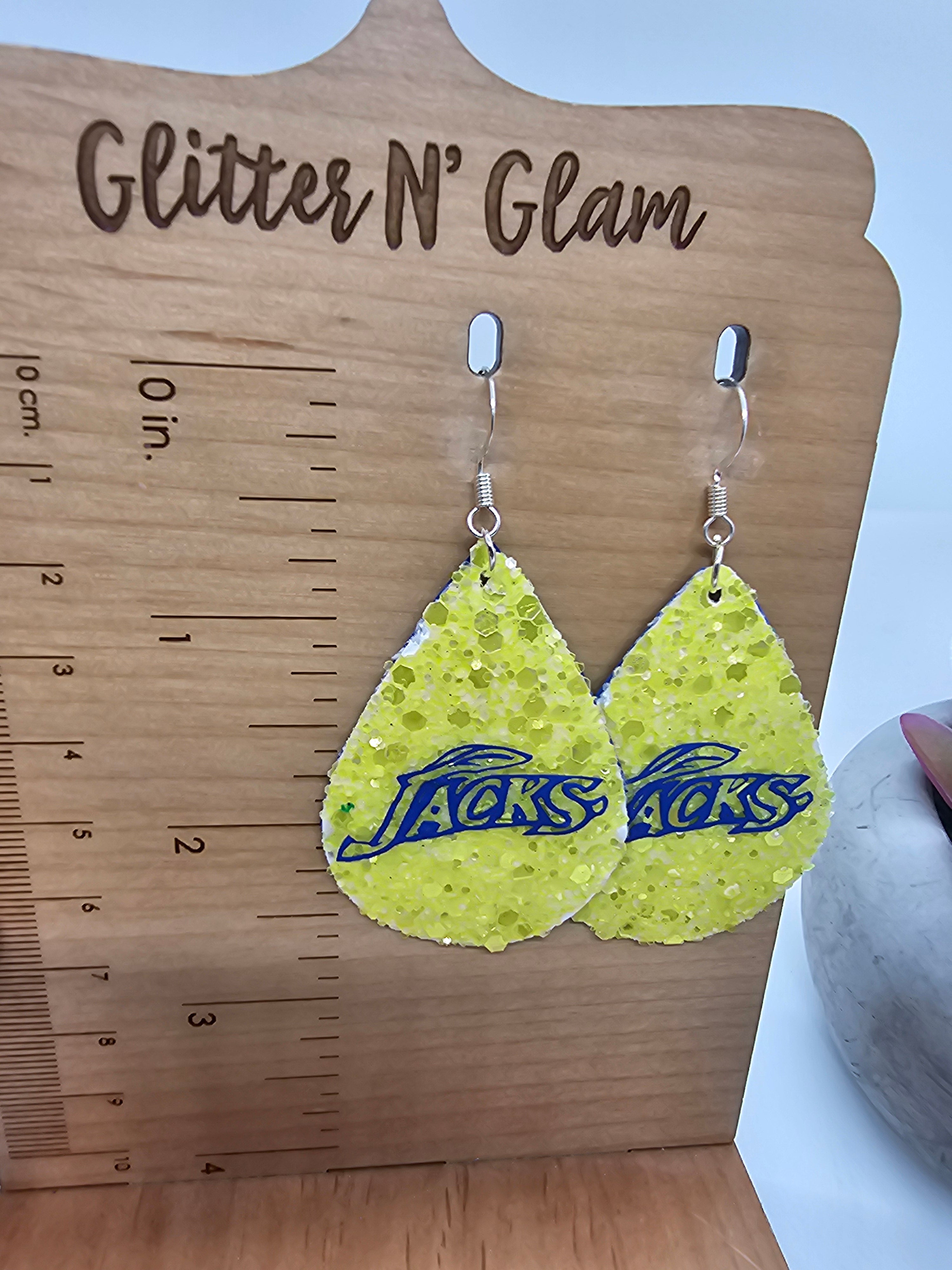 2610 Jackrabbits Dangle Earrings