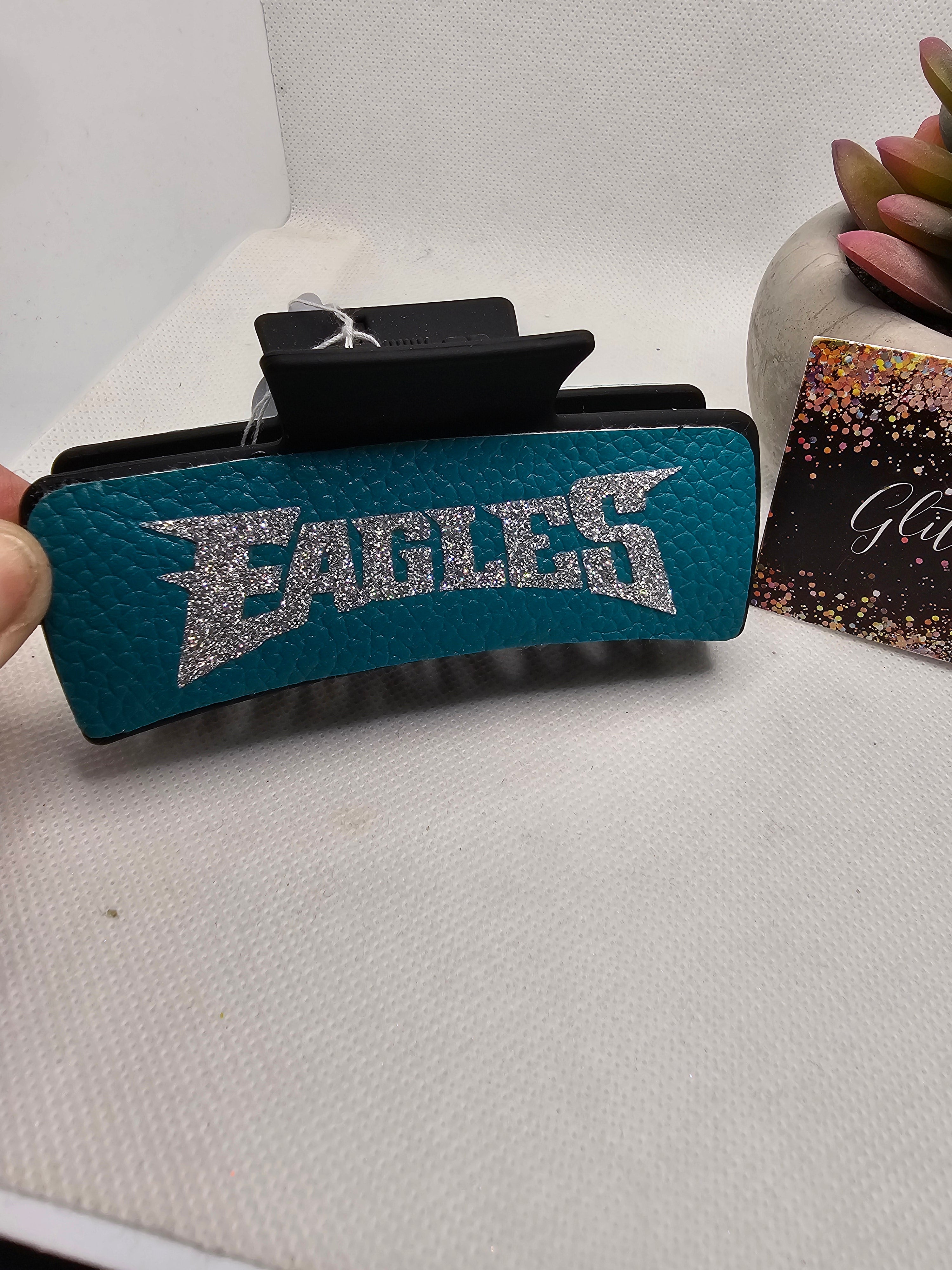 2672 Eagles Leather Claw Hair Clip