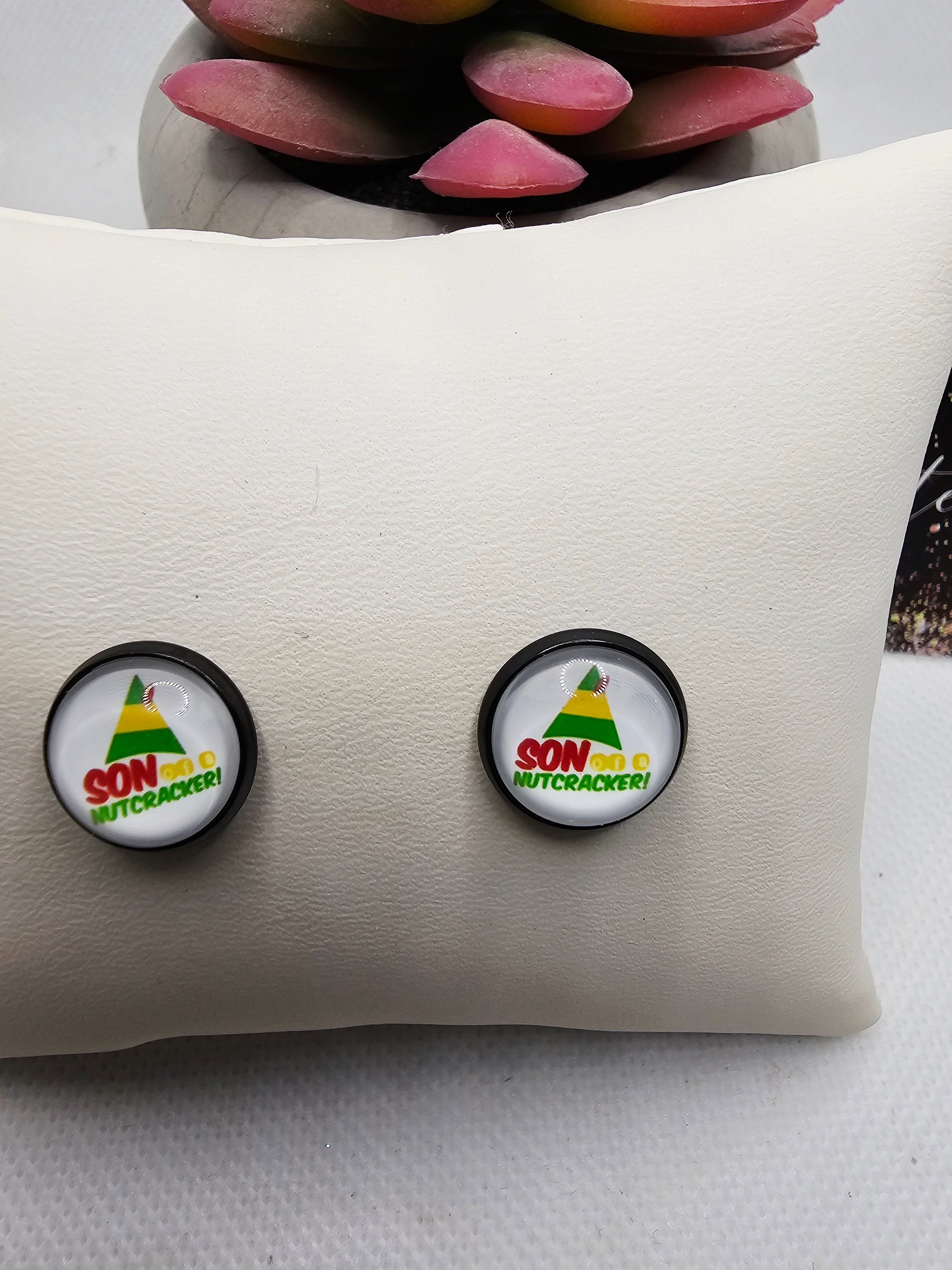 2698 "Son of a Nutcracker" Stud Earrings