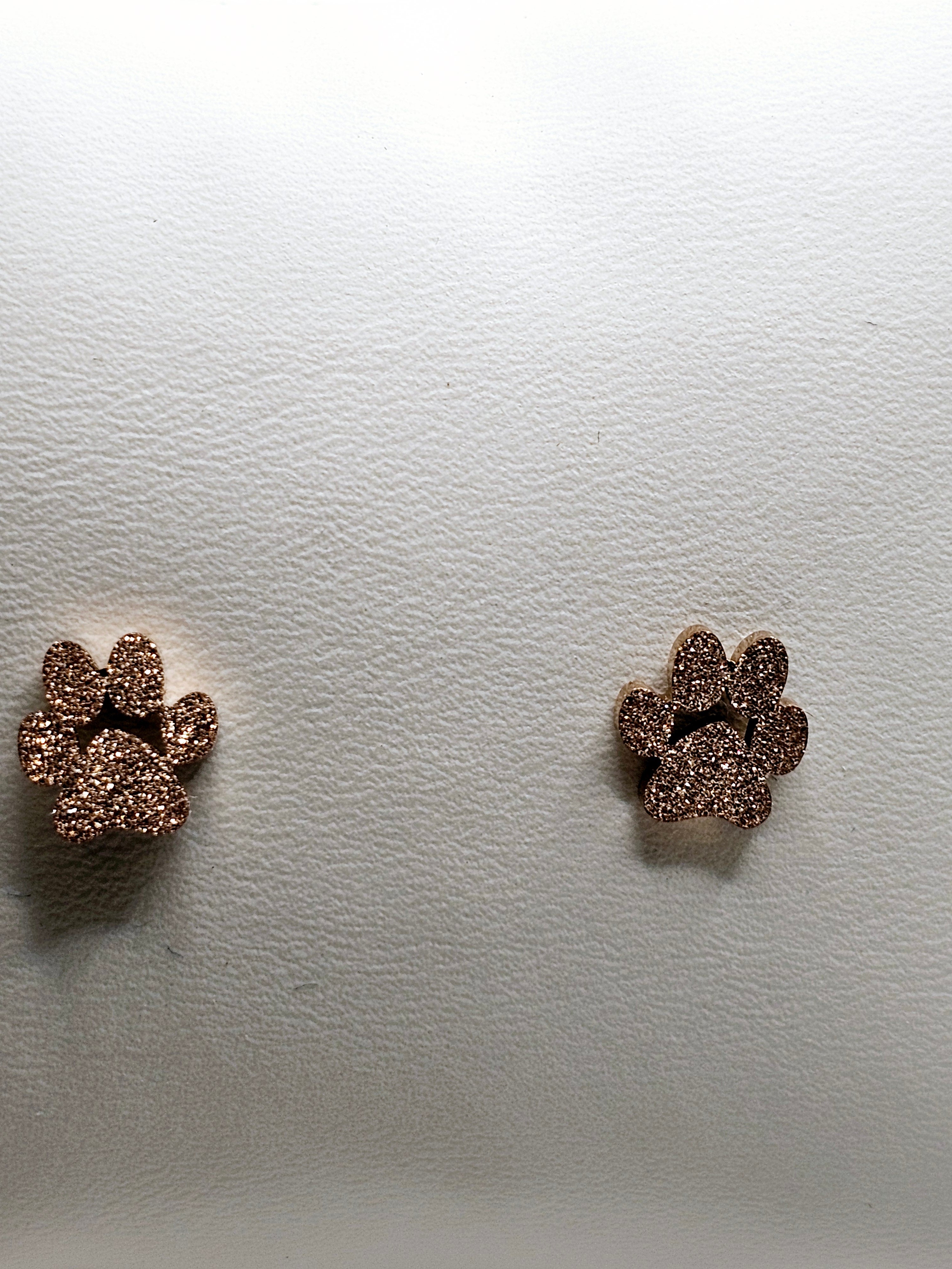2529 Rosegold Sparkly Stud Earrings