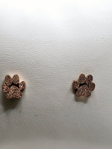 2529 Rosegold Sparkly Stud Earrings