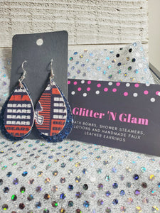389 Bears Teardrop Dangle Earrings