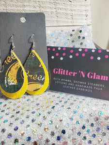 377 Packers Teardrop Dangle Earrings