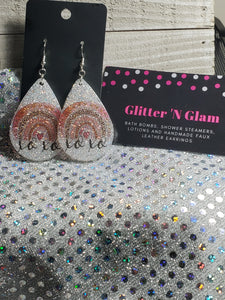 203 Rainbow XOXO Resin Dangle Earrings