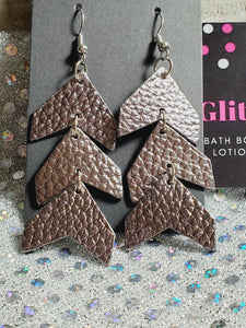 286 Gunmetal Arrow Dangle Earrings