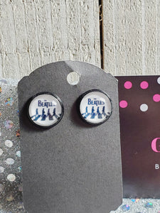 809 Beatles Inspired Stud Earrings