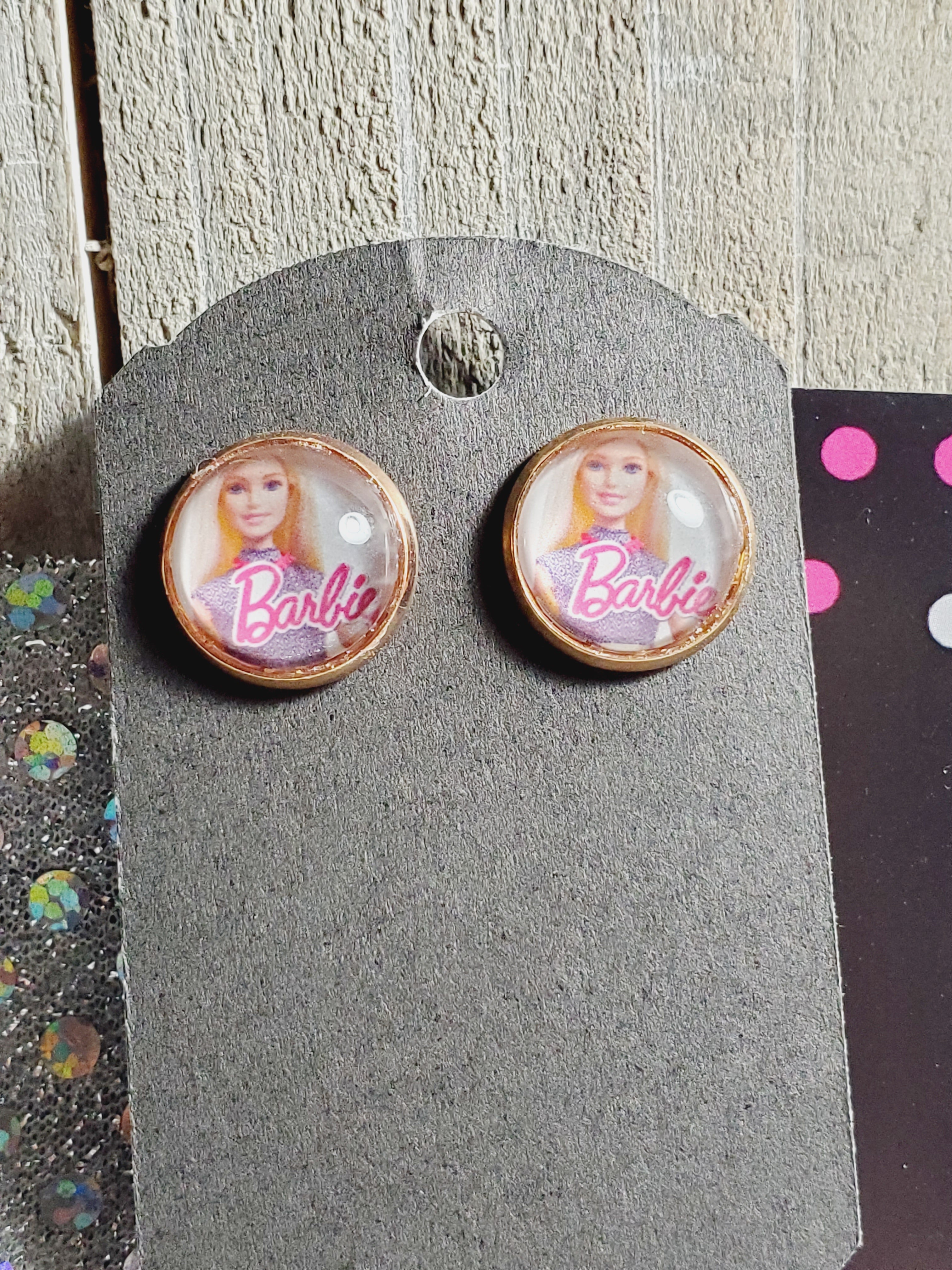 806 Barbie Inspired Stud Earrings