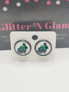 802 Rabbit 4H Stud Earrings