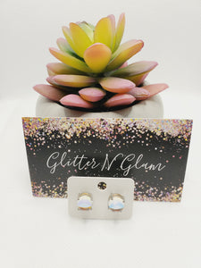 964 Irridescent Stud Earrings