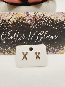 960 Hairstylist Scissors Stud Earrings