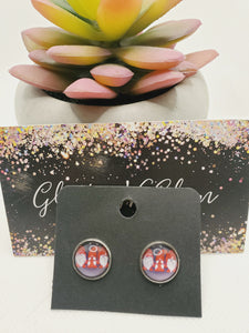 1058 3 Noem Christmas Stud Earrings